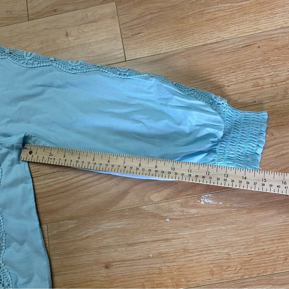 Bailey 44 Light Blue Lace Detail Women's Top - Picture 12 of 12